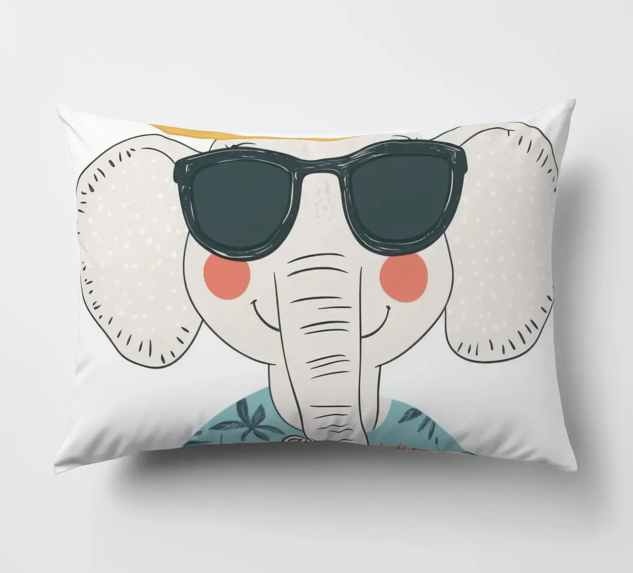 L'elefante in vacanza cuscino da So Cute Land - Affiches et posters