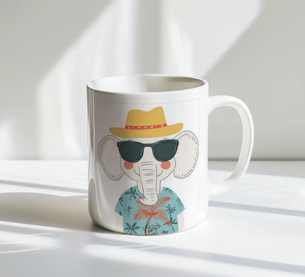 L'elefante in vacanza tazza in ceramica da So Cute Land - Affiches et posters