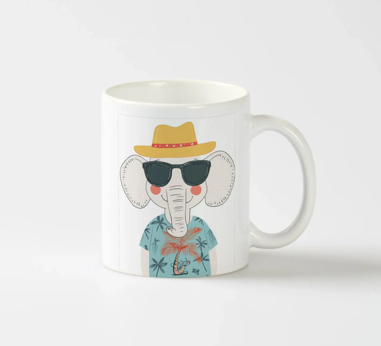 L'elefante in vacanza tazza in ceramica da So Cute Land - Affiches et posters