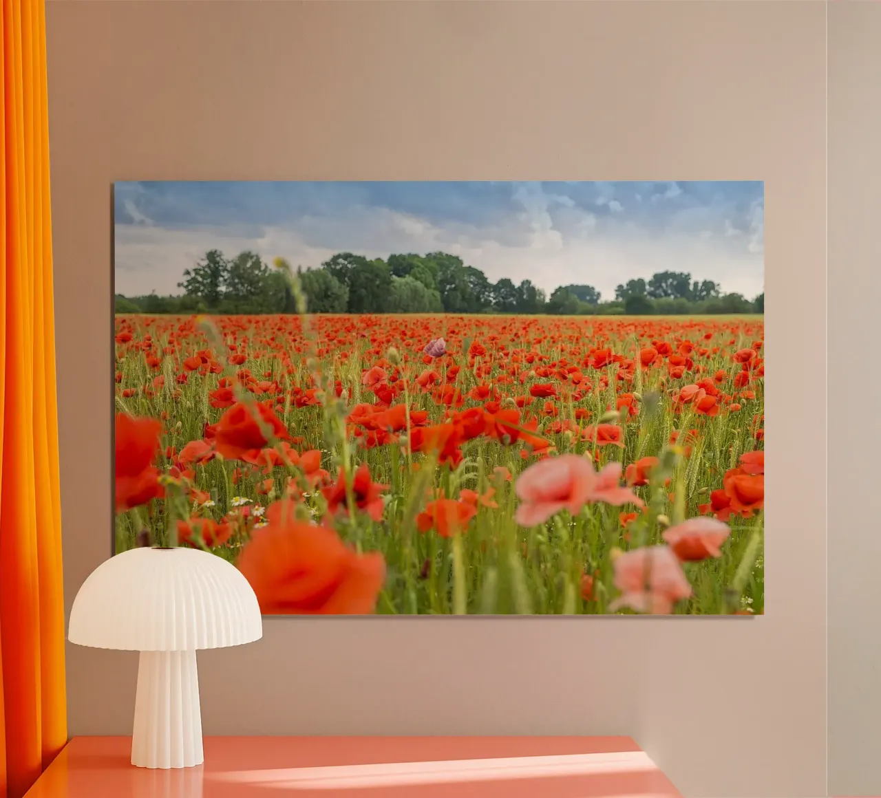 Fields of Red: Meadow of Poppies hahnemühle by Curious Collections by Marielle Leenders