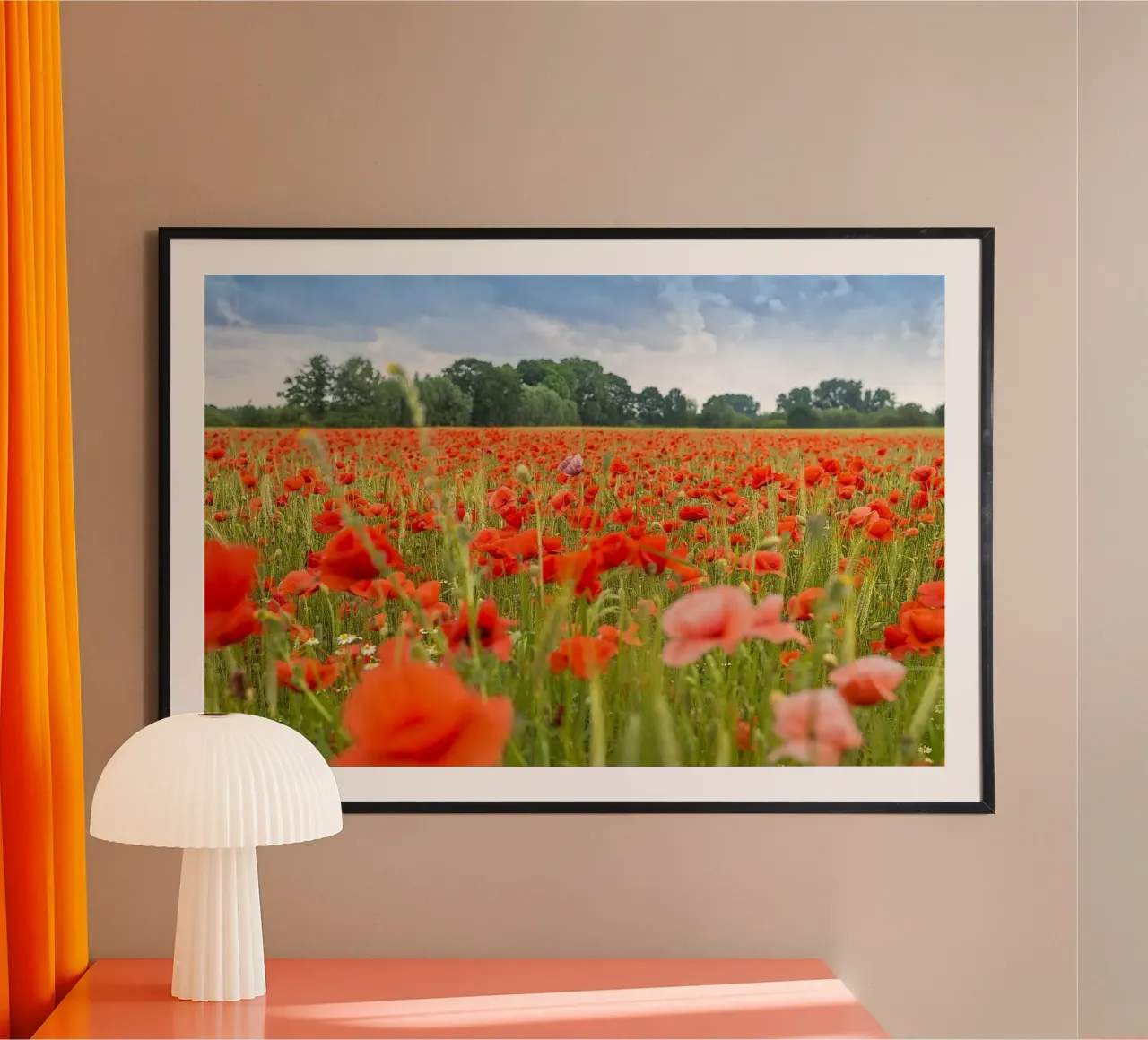 Fields of Red: Meadow of Poppies hahnemühle by Curious Collections by Marielle Leenders