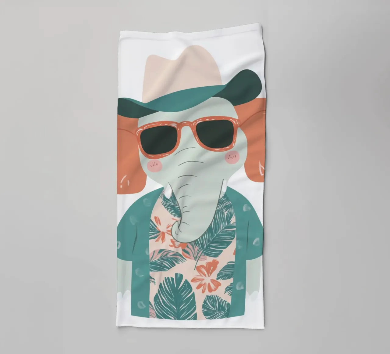 L'elefante ramificato asciugamano da bagno da So Cute Land - Affiches et posters
