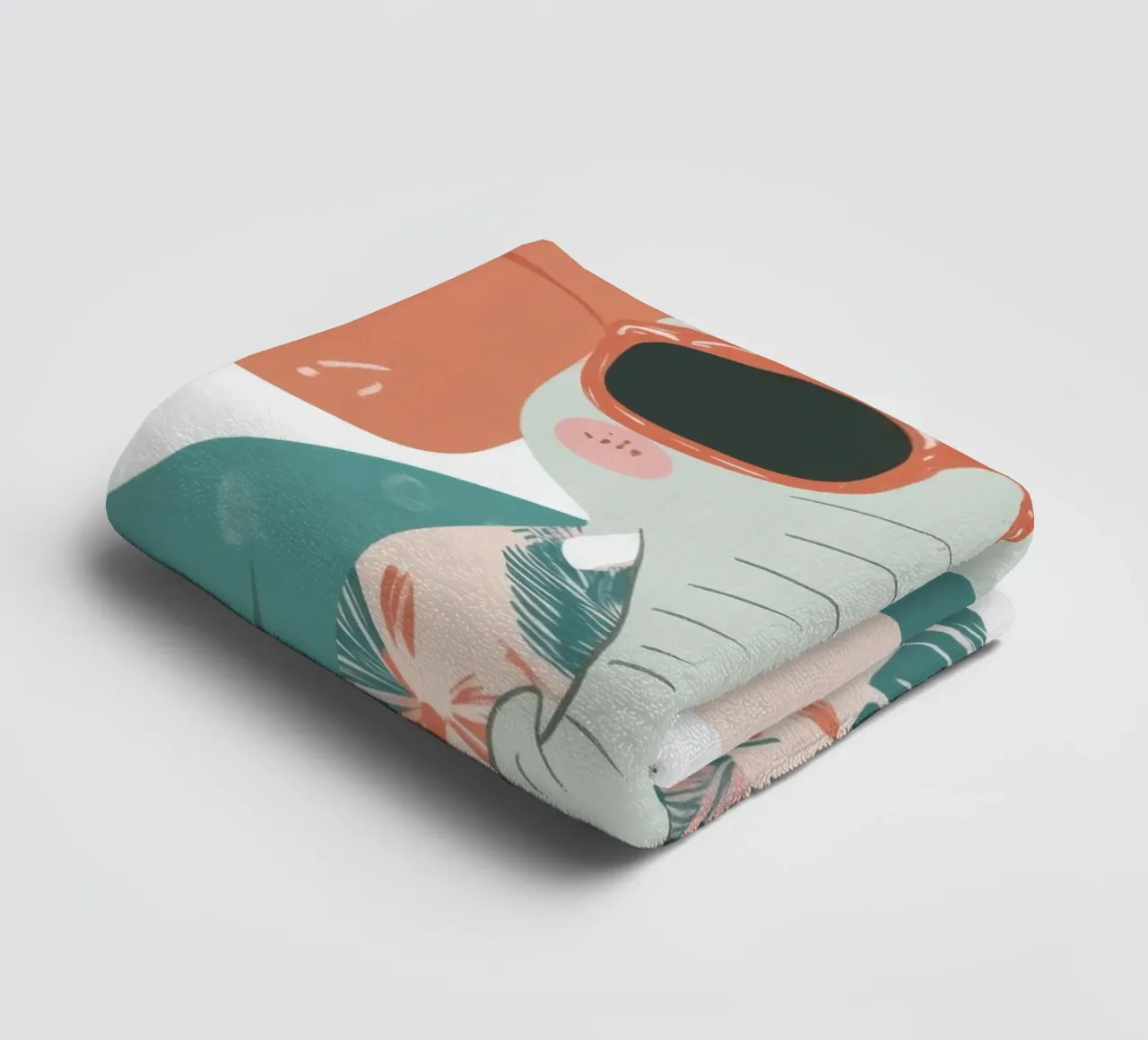 L'elefante ramificato asciugamano da bagno da So Cute Land - Affiches et posters