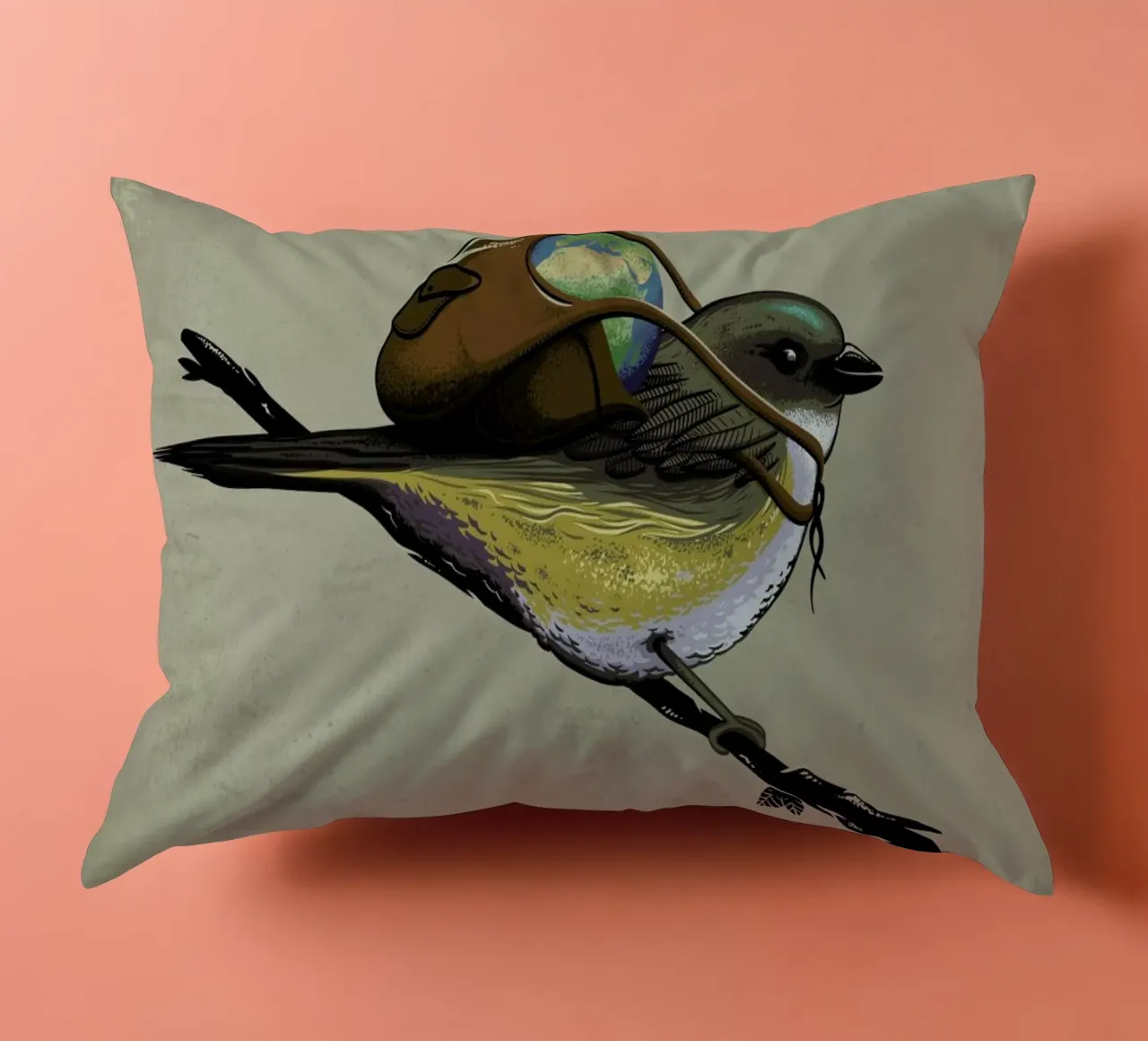 Save The Planet I cuscino da Robert Richter