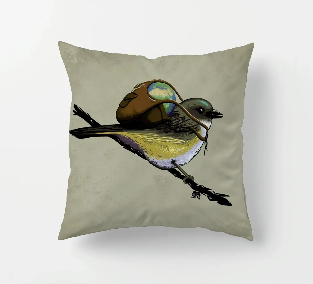 Save The Planet I cuscino da Robert Richter