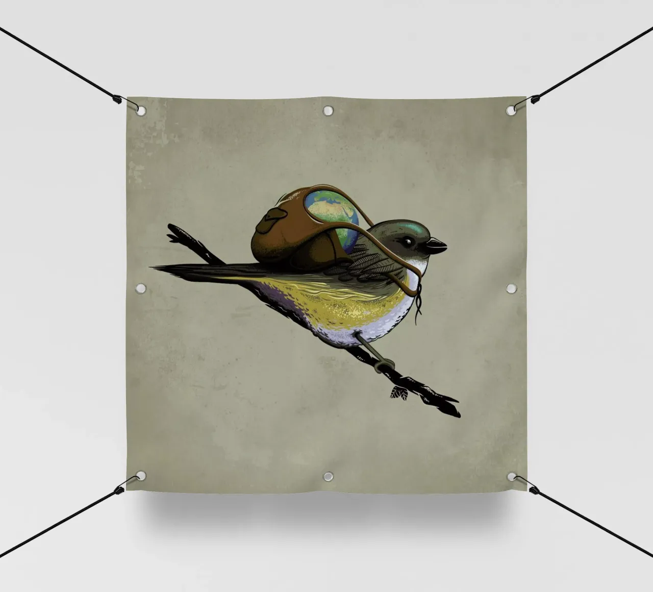 Save The Planet I telo in pvc da Robert Richter