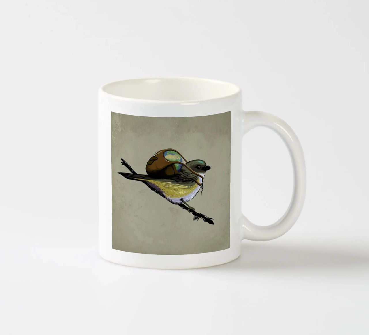 Save The Planet I tazza in ceramica da Robert Richter