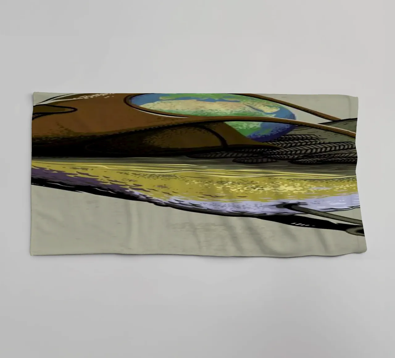 Save The Planet I asciugamano da bagno da Robert Richter