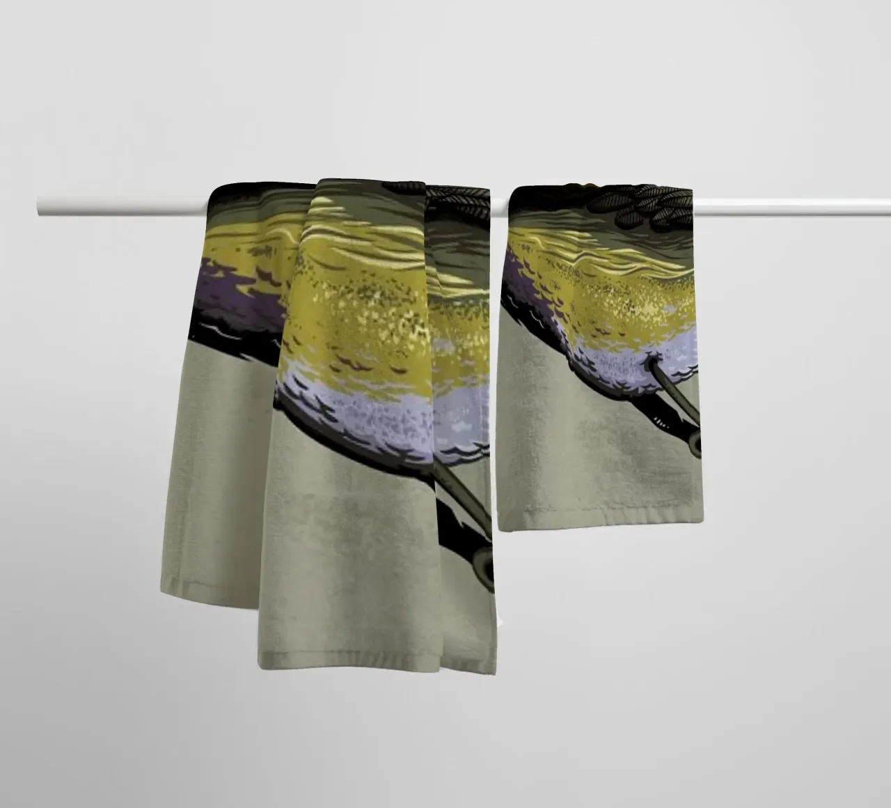 Save The Planet I asciugamano da bagno da Robert Richter