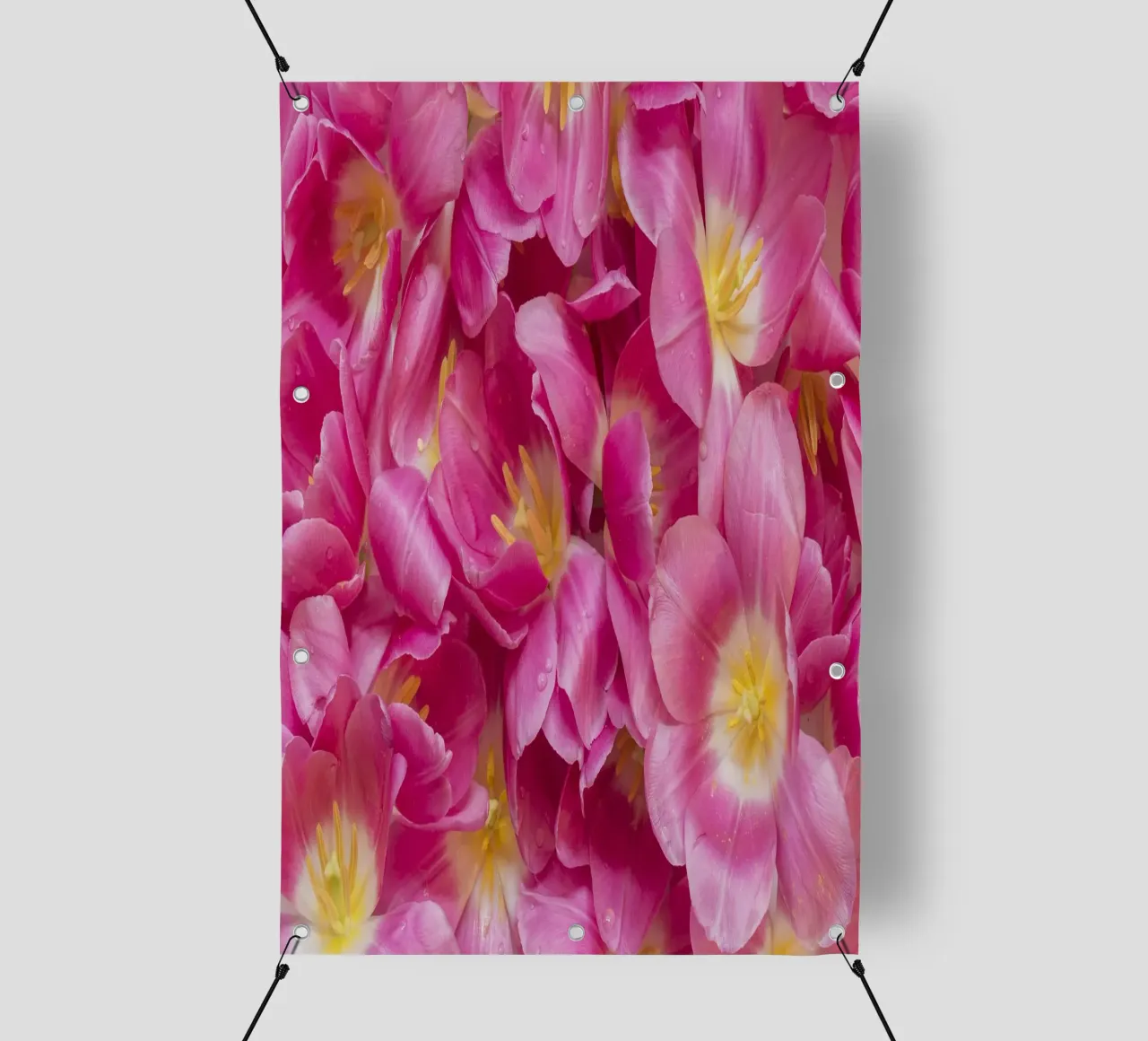 Spring Serenity: A Beautiful Pink Tulips pvc cover by Curious Collections by Marielle Leenders