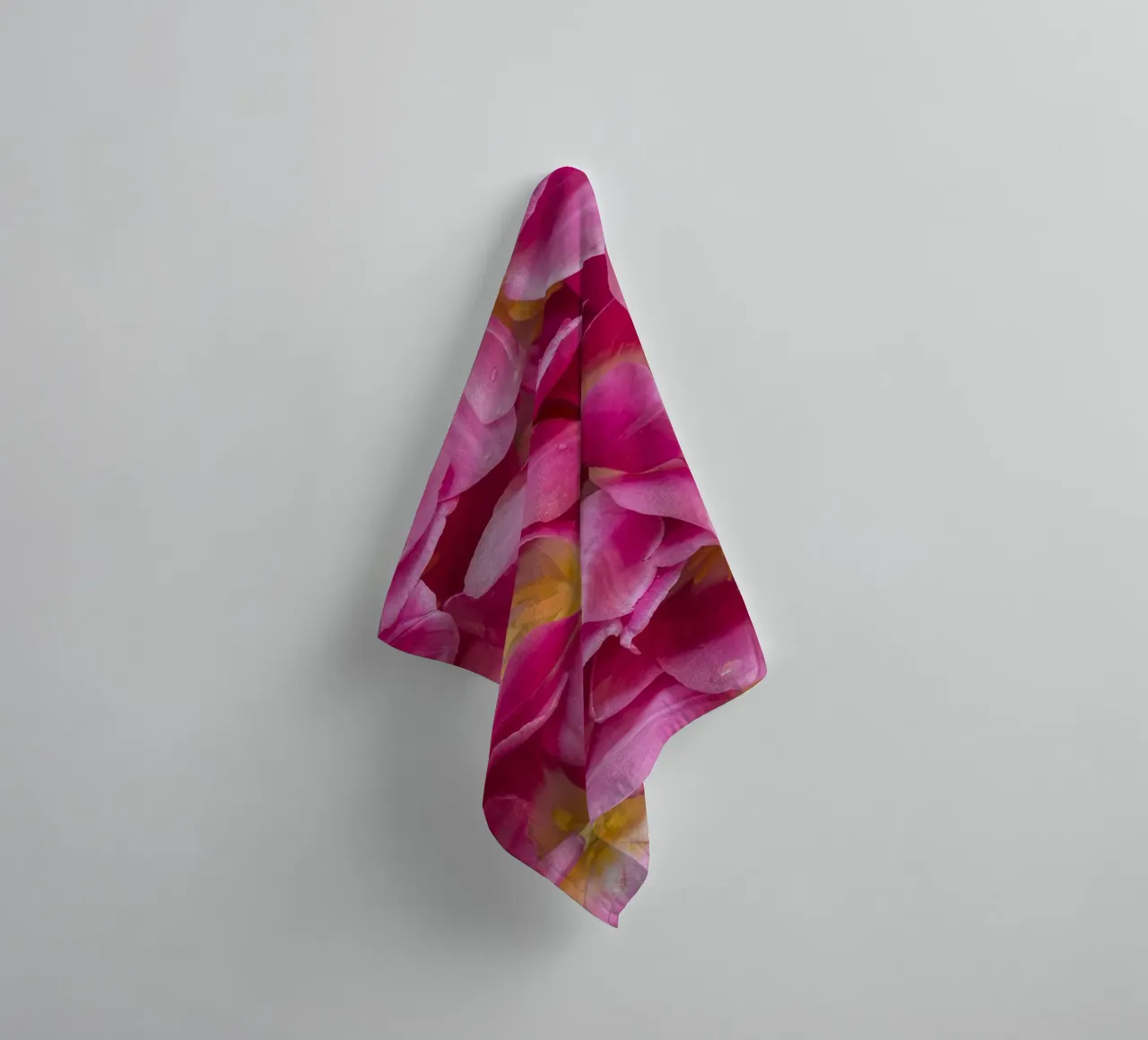 Spring Serenity: A Beautiful Pink Tulips towel by Curious Collections by Marielle Leenders