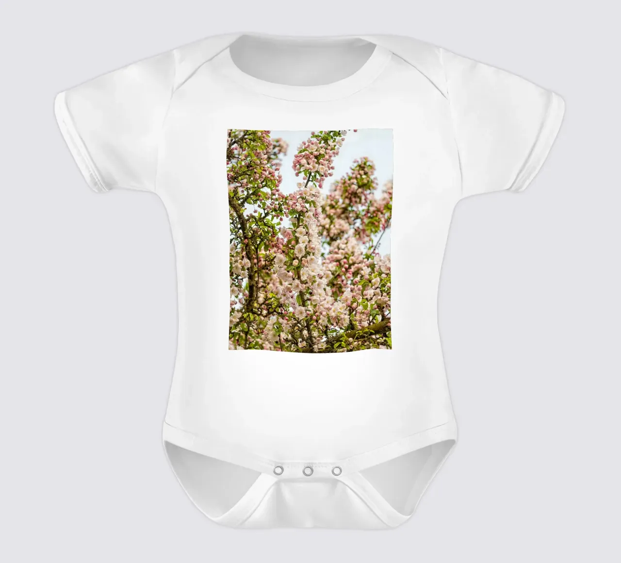 Incantevole fiore rosa body neonato maniche corte da Curious Collections by Marielle Leenders
