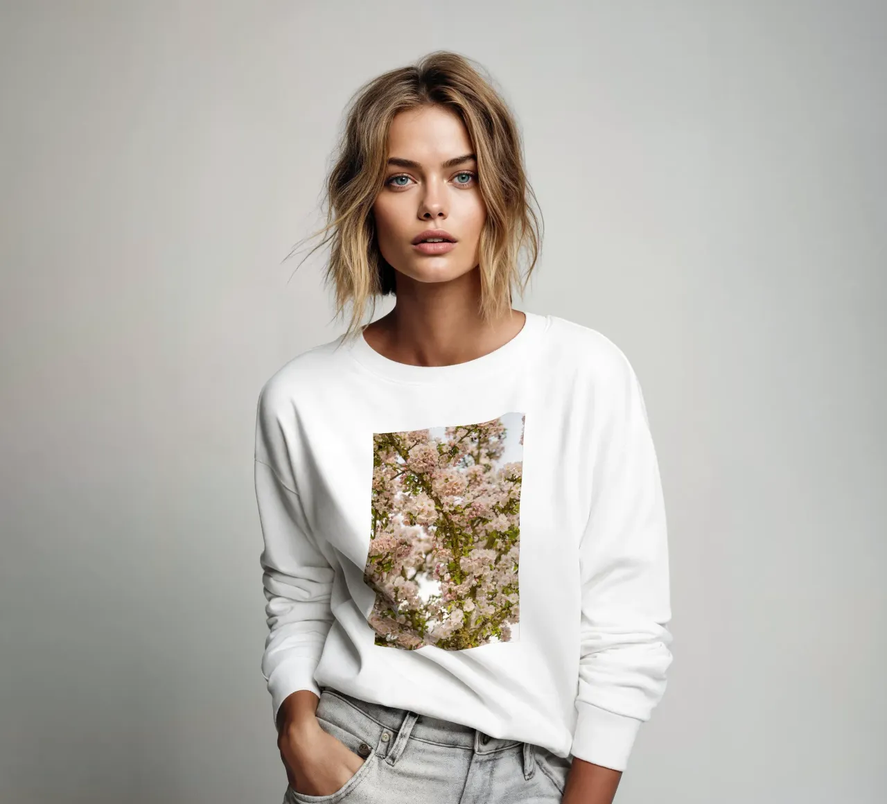 Incantevole fiore rosa felpa da Curious Collections by Marielle Leenders