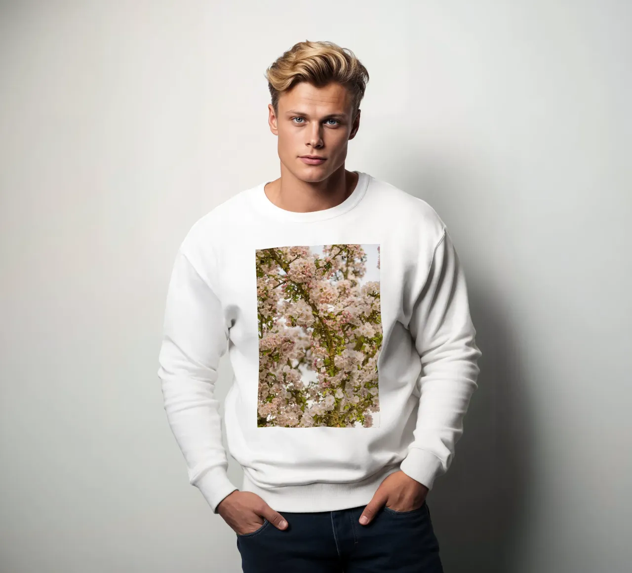 Incantevole fiore rosa felpa da Curious Collections by Marielle Leenders