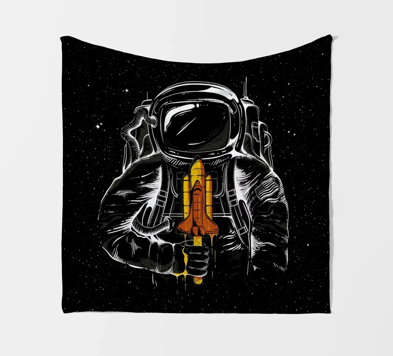 Space Popsicles fleece blanket by Robert Richter