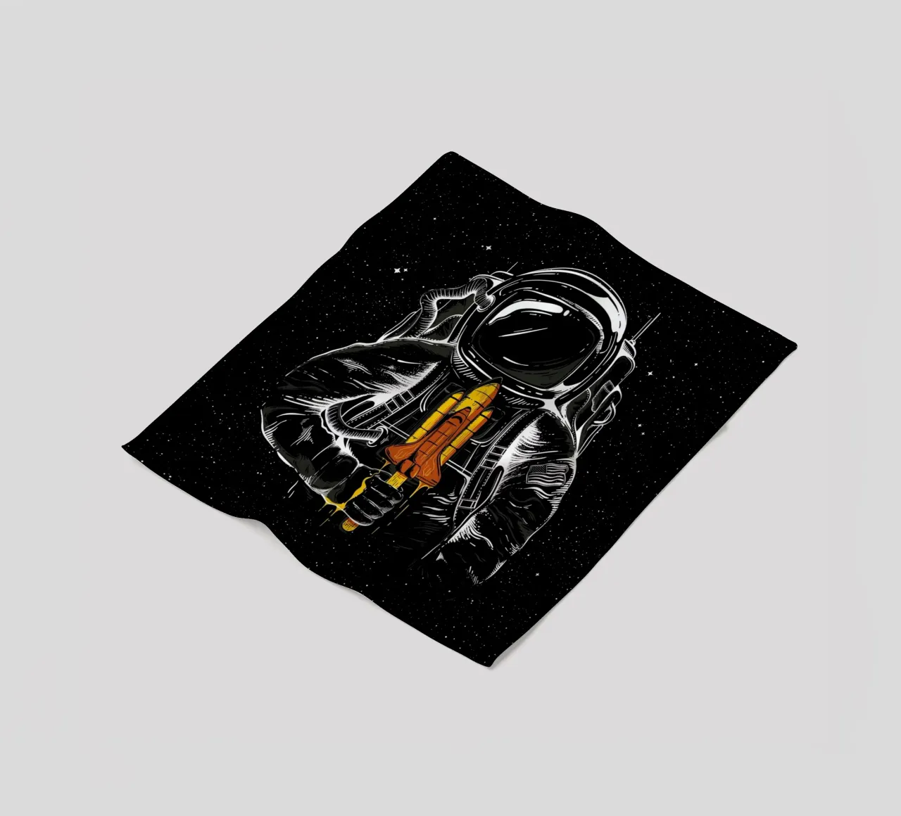 Space Popsicles fleece blanket by Robert Richter