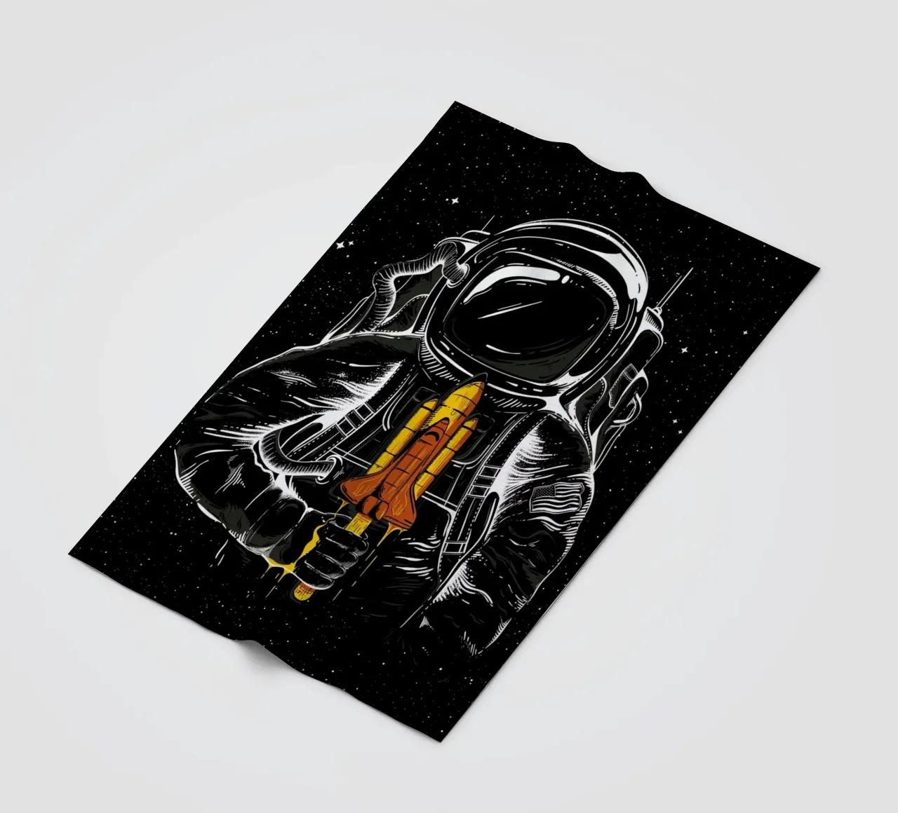 Space Popsicles fleece blanket by Robert Richter