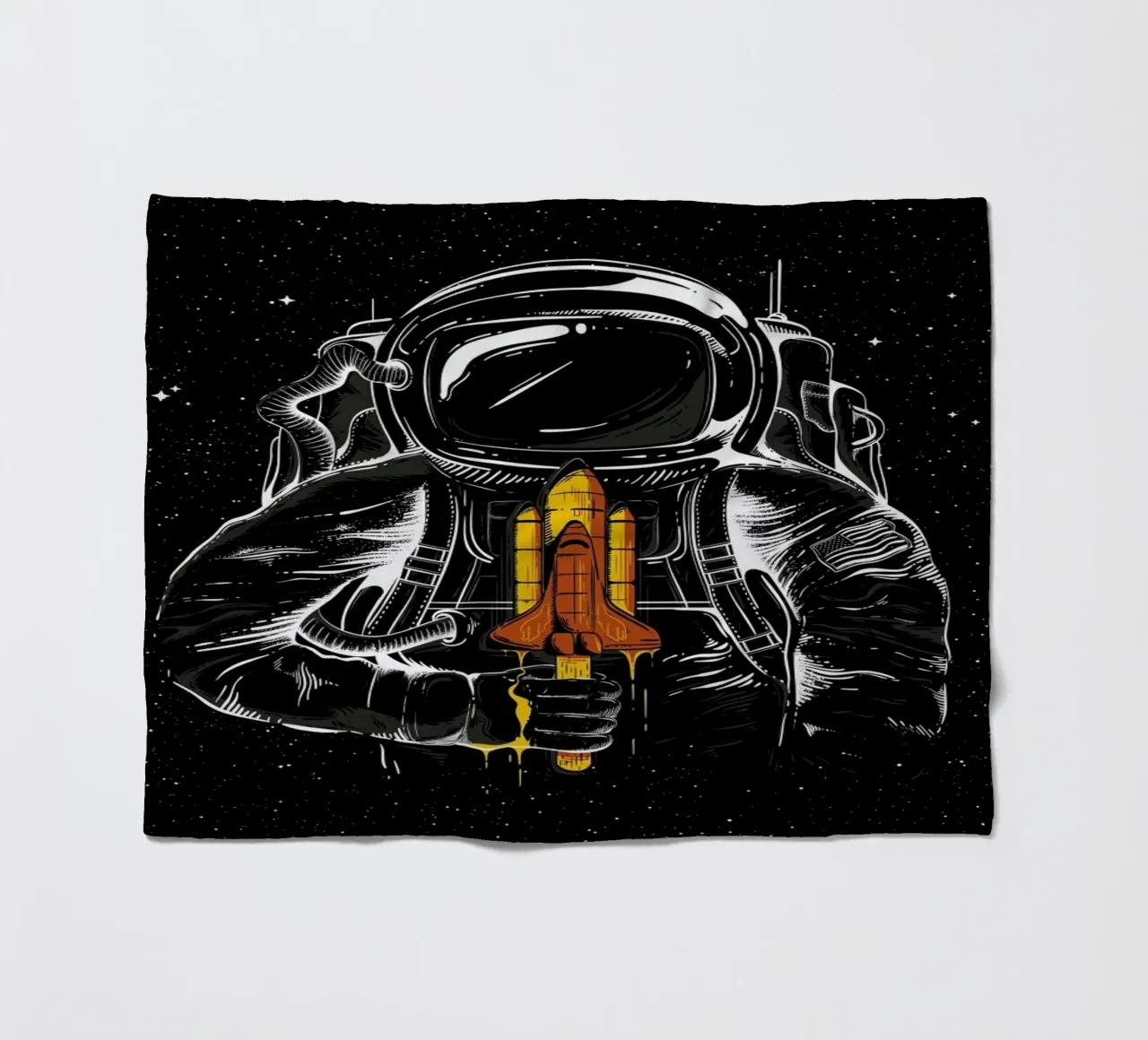 Space Popsicles fleece blanket by Robert Richter