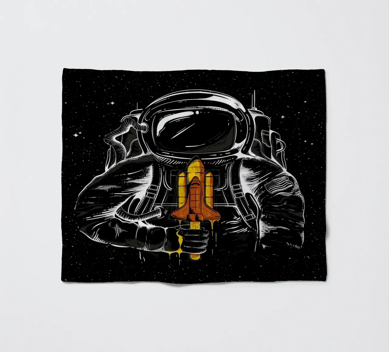 Space Popsicles fleece blanket by Robert Richter
