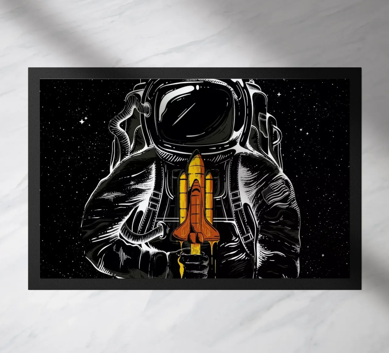 Space Popsicles doormat by Robert Richter