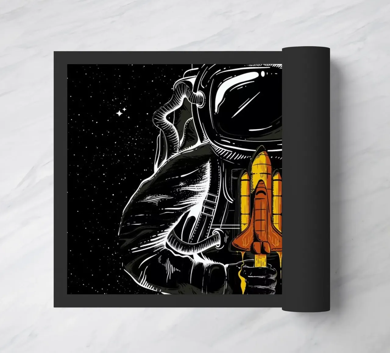 Space Popsicles doormat by Robert Richter