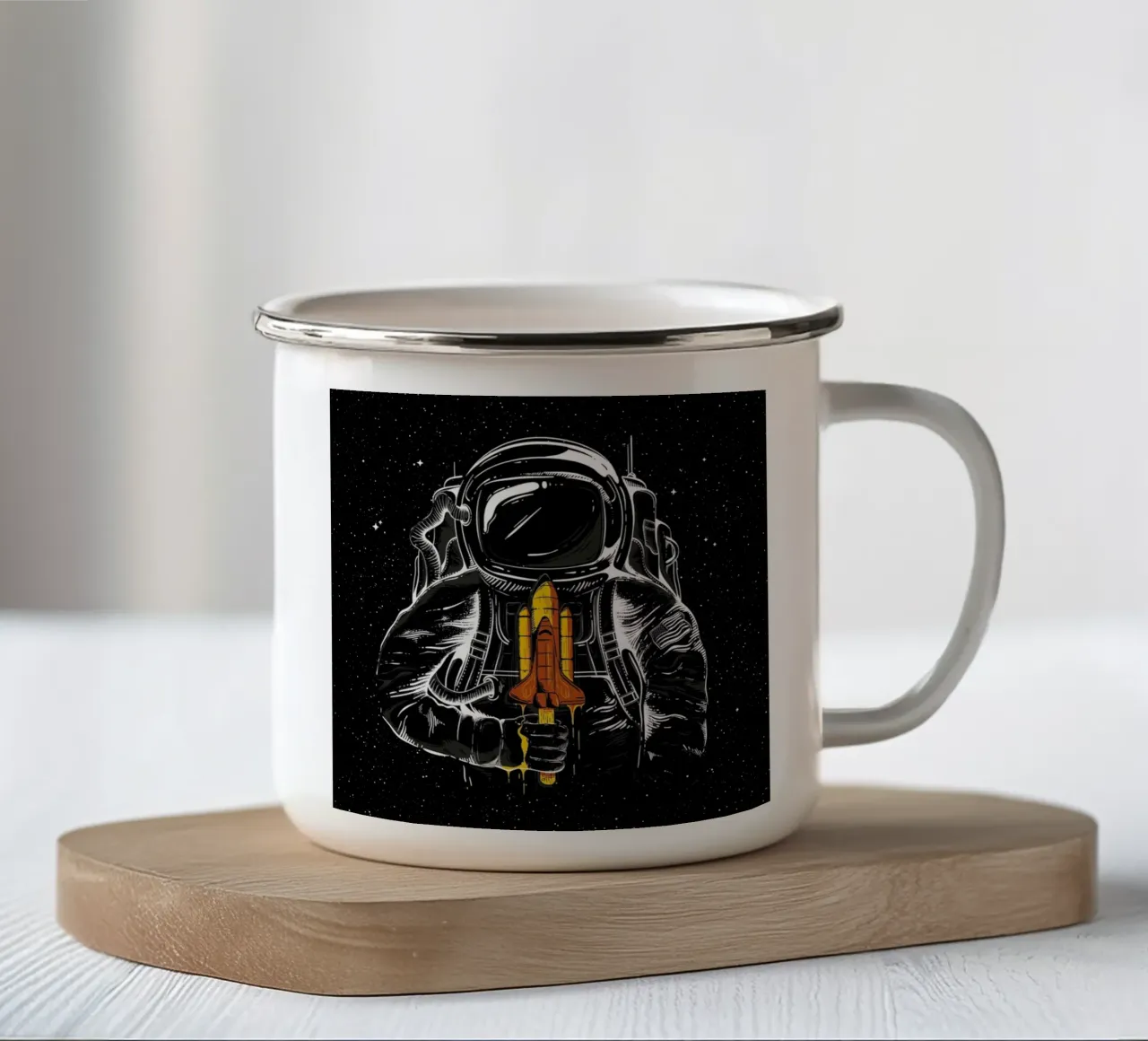 Space Popsicles tazza in smalto da Robert Richter