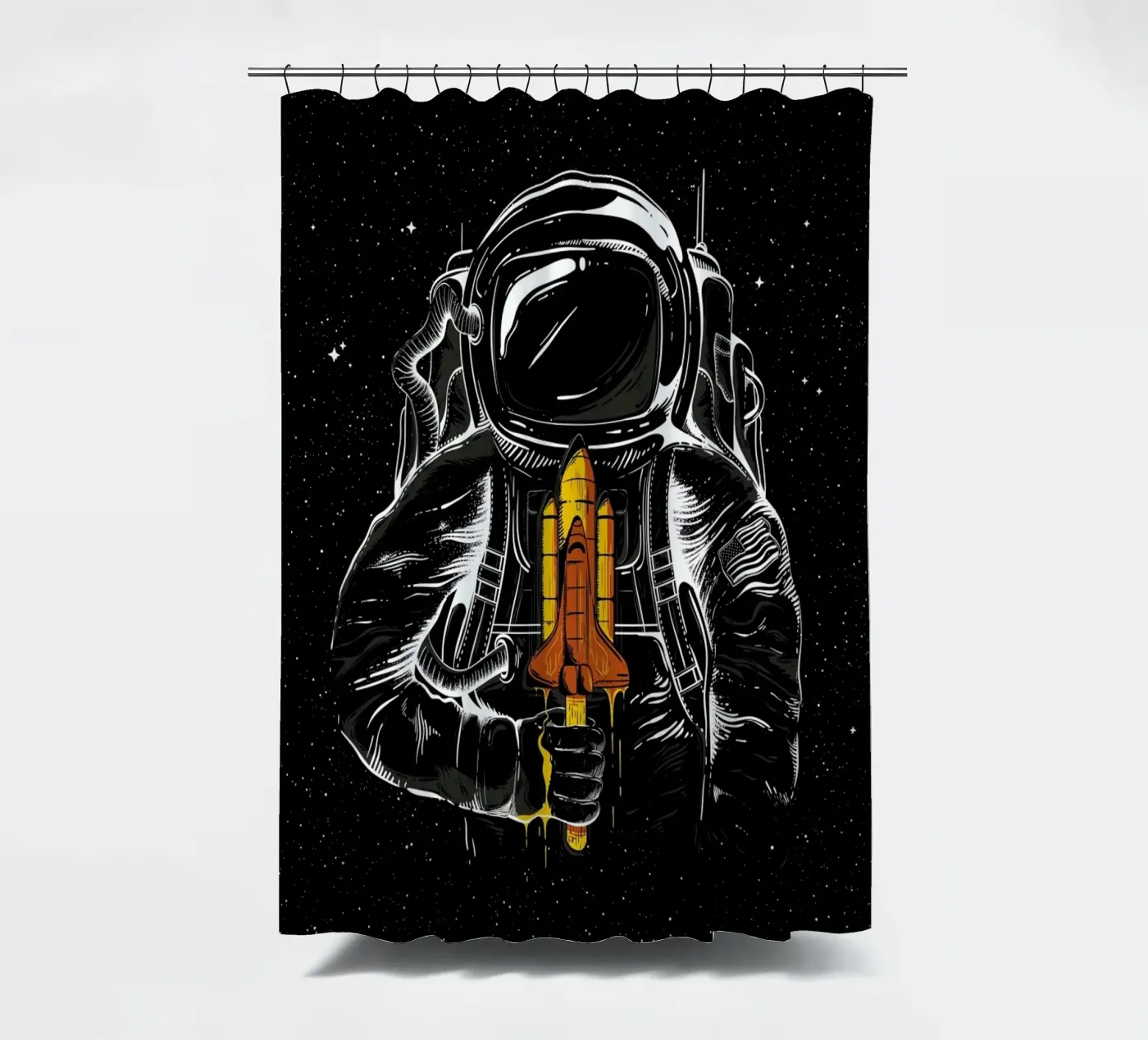 Space Popsicles Duschvorhang von Robert Richter
