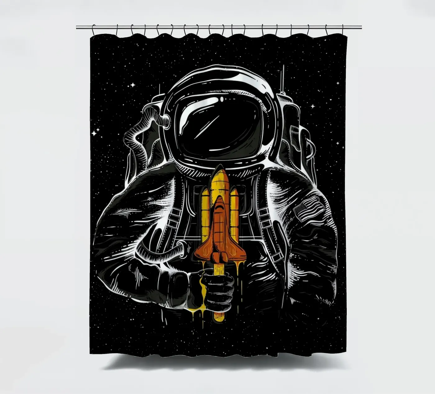 Space Popsicles Duschvorhang von Robert Richter
