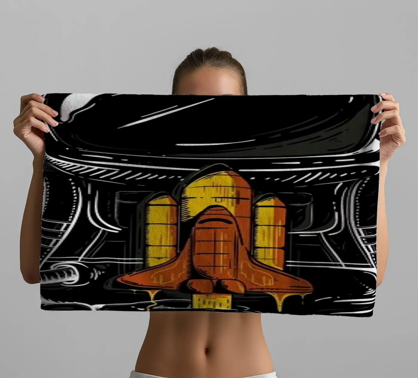 Space Popsicles towel by Robert Richter