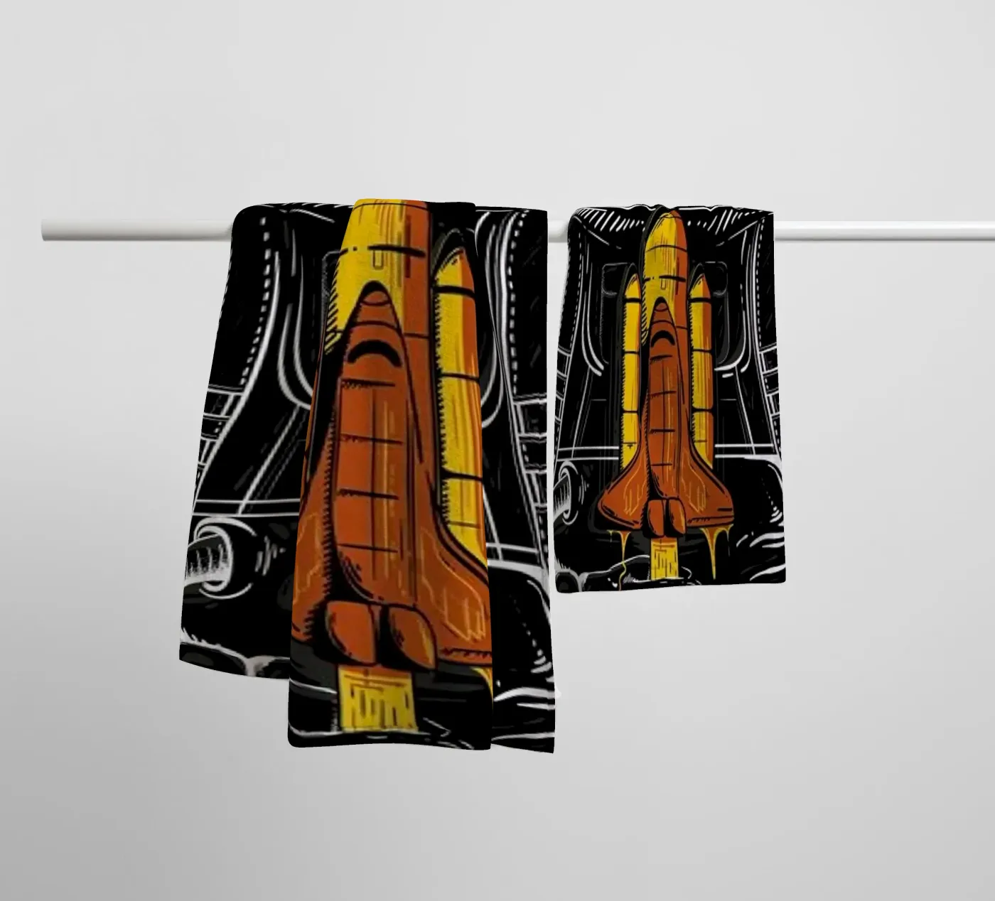 Space Popsicles towel by Robert Richter