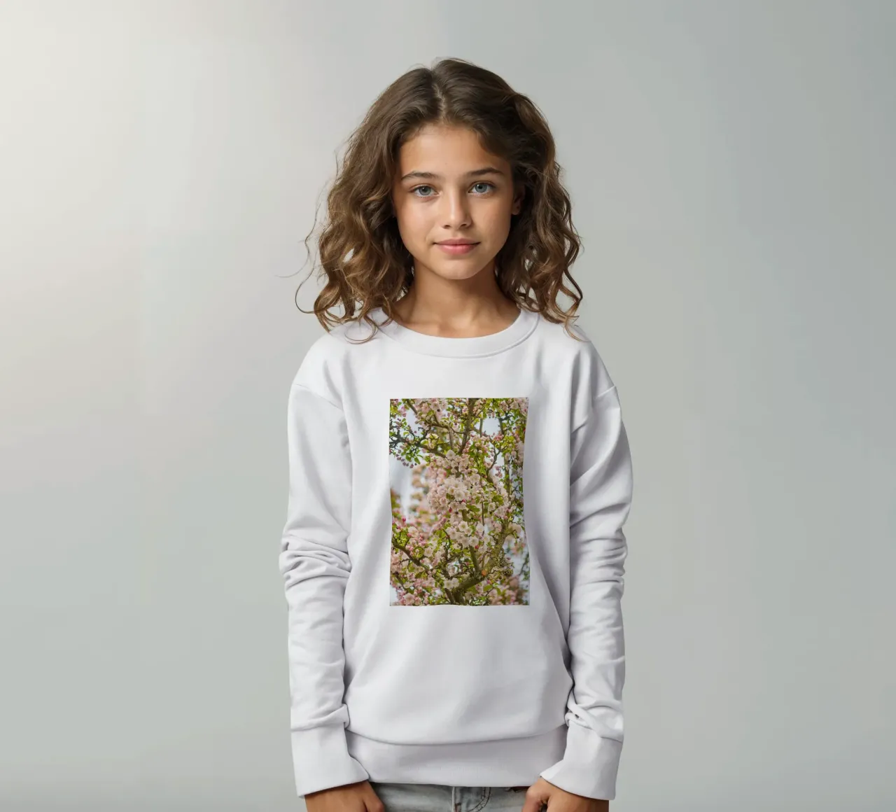 Incantevole fiore rosa felpa bambino da Curious Collections by Marielle Leenders