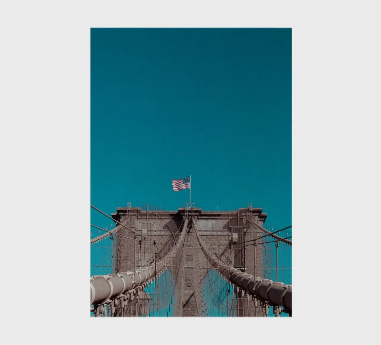 Brooklyn Bridge New York Analogue Photography notebook by Lisa Jureczko Arts Illustration