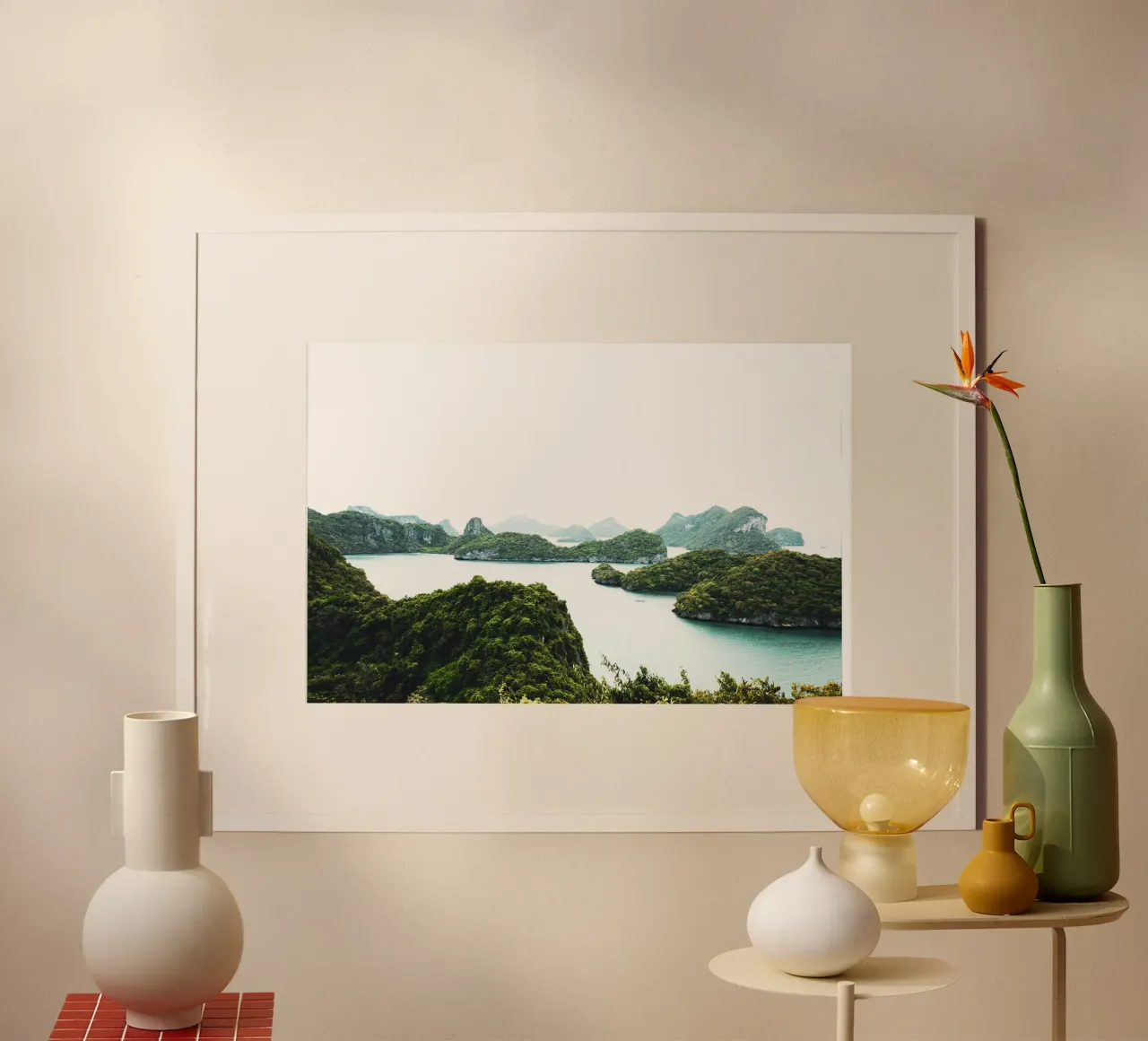 Arcipelago in Thailandia, riserva naturale poster da Lisa Jureczko Arts Illustration