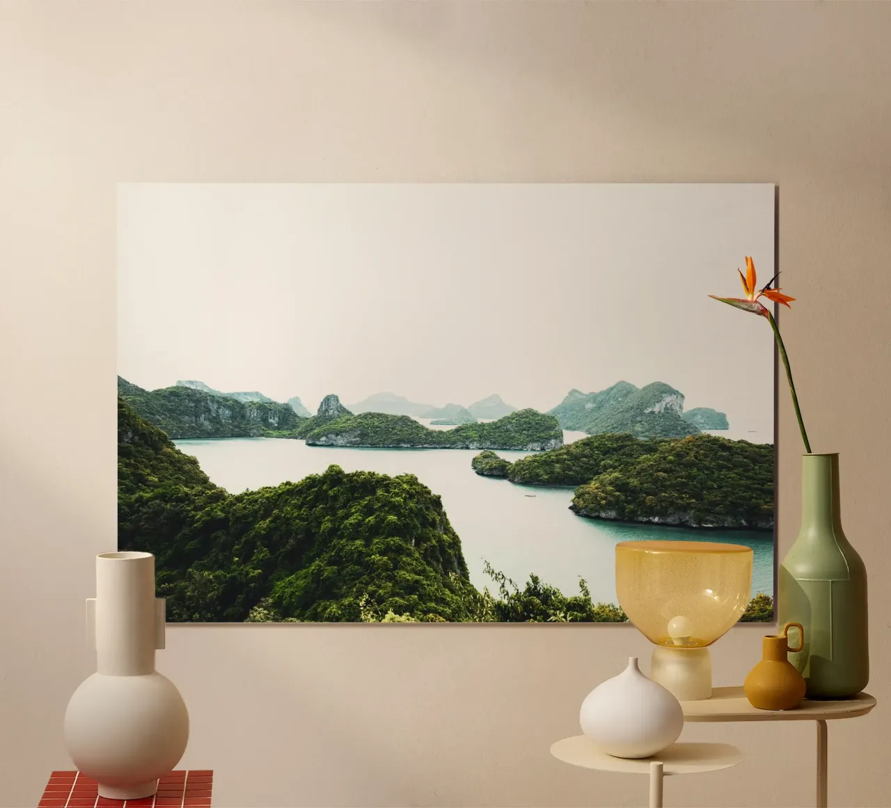 Arcipelago in Thailandia, riserva naturale poster da Lisa Jureczko Arts Illustration