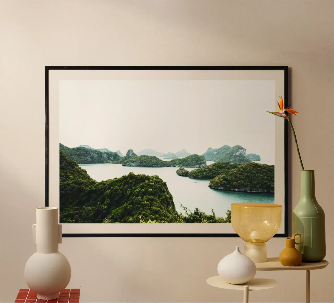 Arcipelago in Thailandia, riserva naturale poster da Lisa Jureczko Arts Illustration
