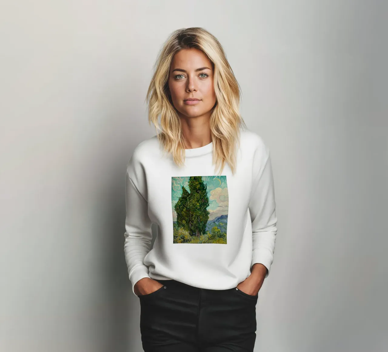 Vincent van Gogh Zypresses Malerei felpa da Carinaprint