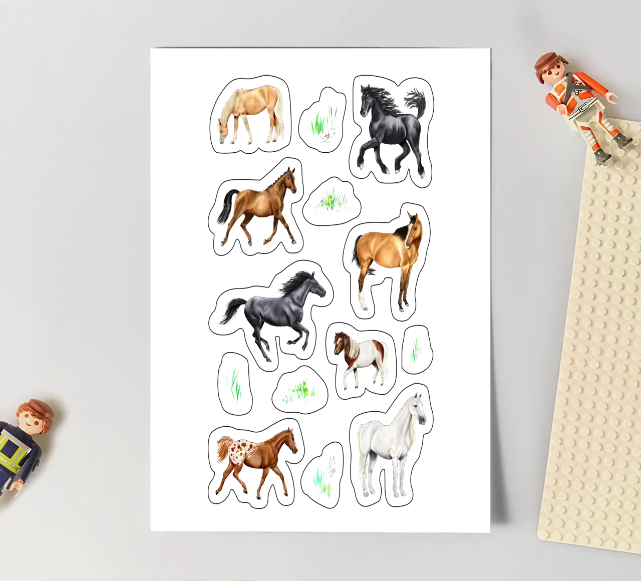 Horses & Ponies No.03 sticker sheet by Moonlit Illustrations