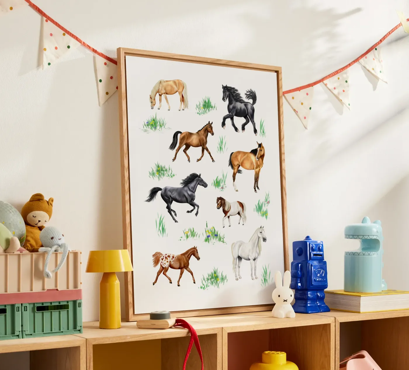 Cavalli e pony n. 03 plexiglass da Moonlit Illustrations