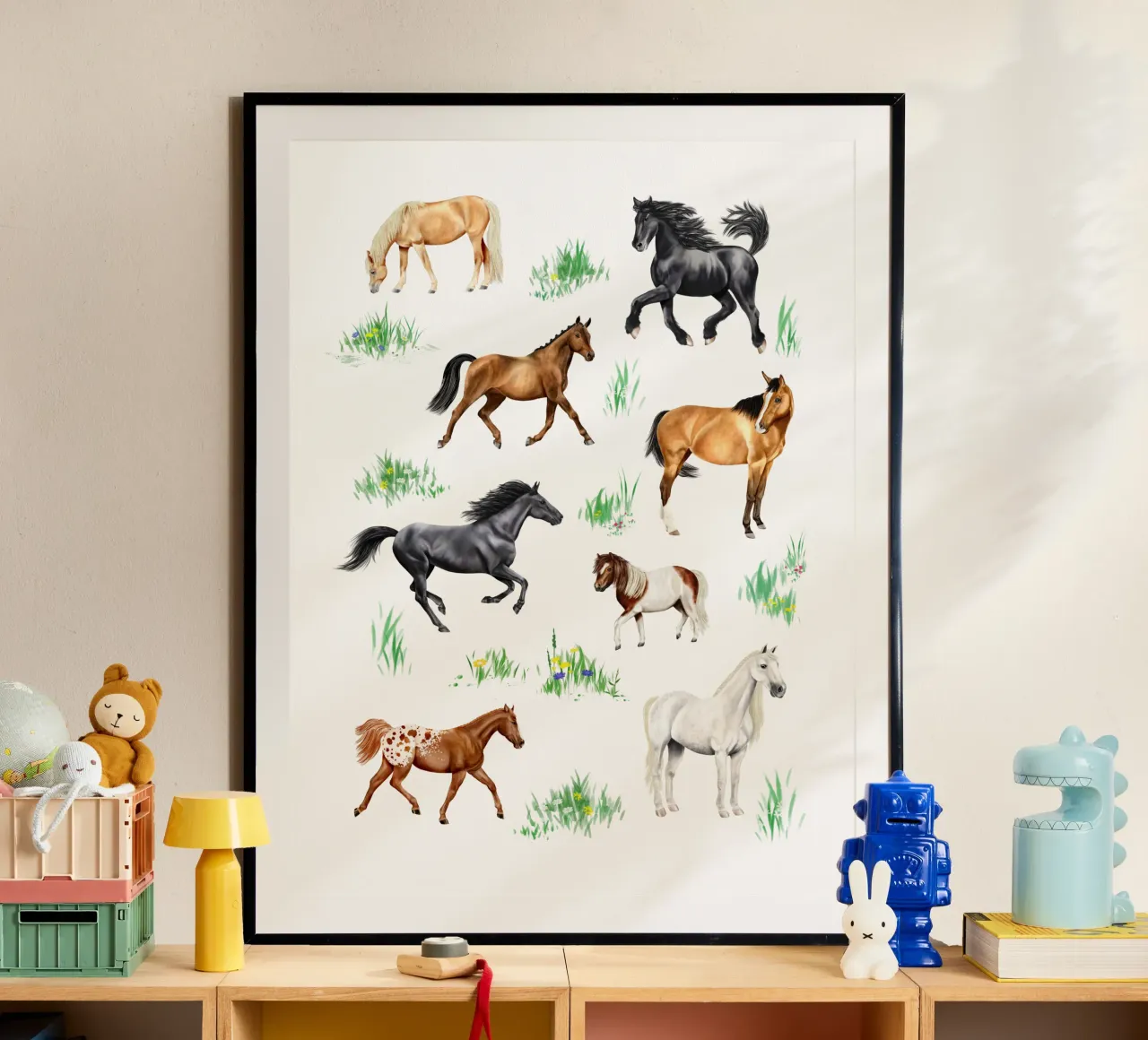 Cavalli e pony n. 03 carta hahnemühle da Moonlit Illustrations