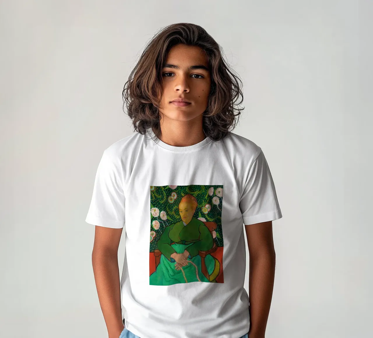 Vincent van Gogh Madame "La Berceuse" kids t-shirt by Carinaprint