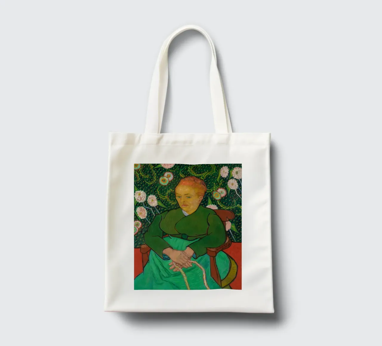 Vincent van Gogh Signora "La Berceuse borsa in juta da Carinaprint