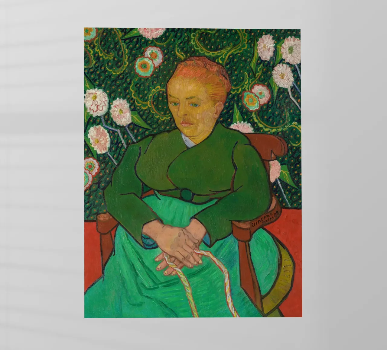 Vincent van Gogh Signora "La Berceuse pellicola backlit da Carinaprint
