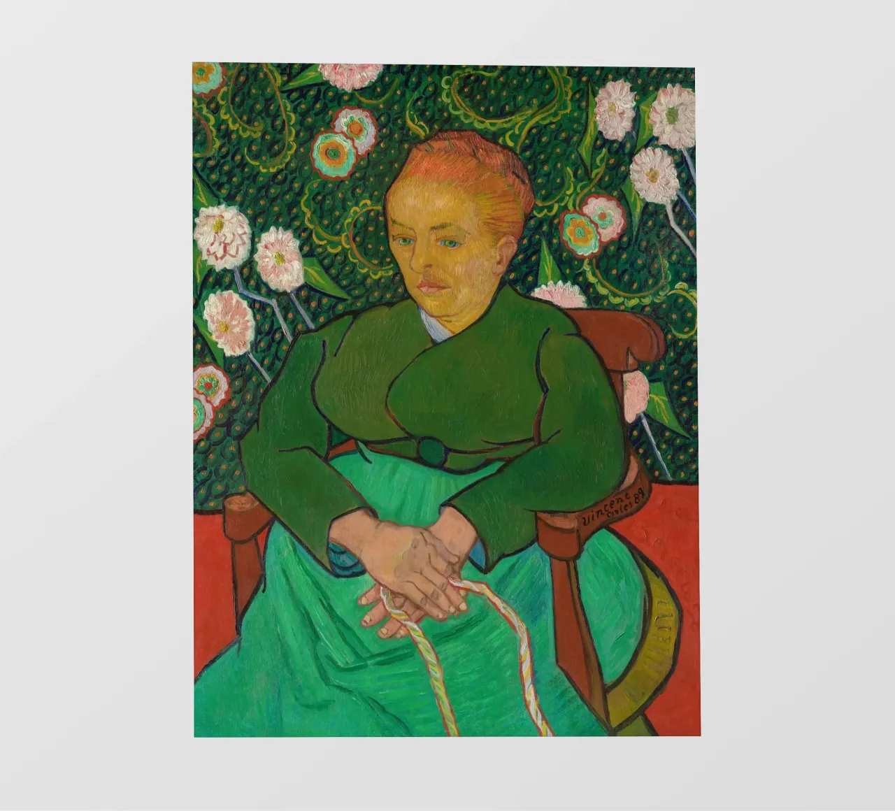 Vincent van Gogh Signora "La Berceuse pellicola backlit da Carinaprint