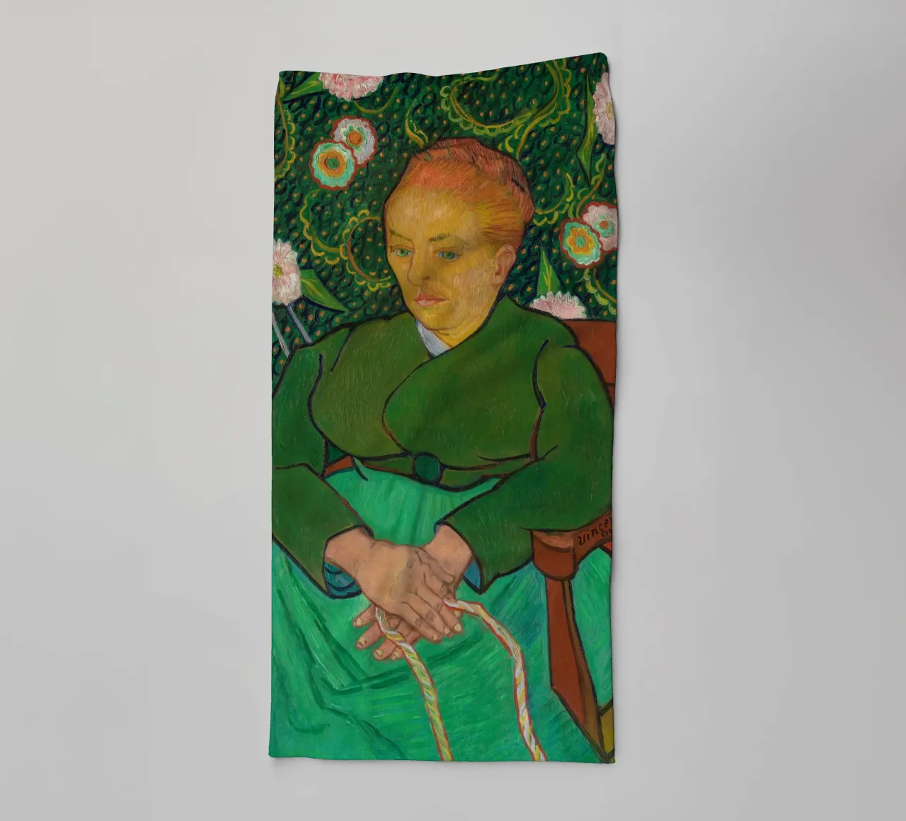 Vincent van Gogh Signora "La Berceuse asciugamano da bagno da Carinaprint