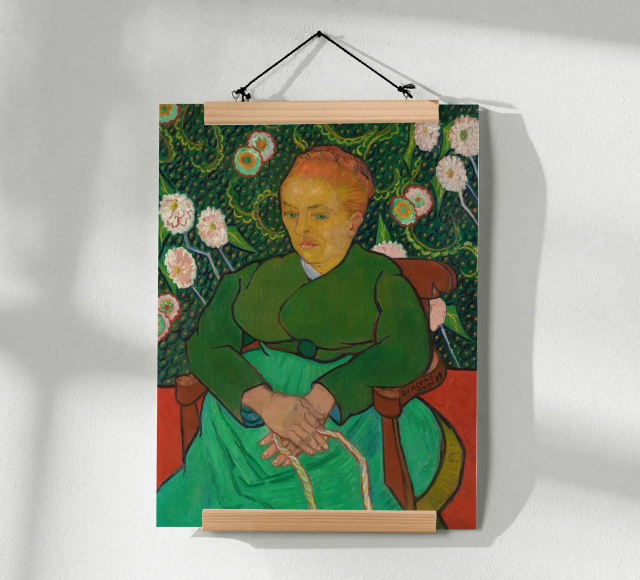 Vincent van Gogh Signora "La Berceuse carta hahnemühle da Carinaprint