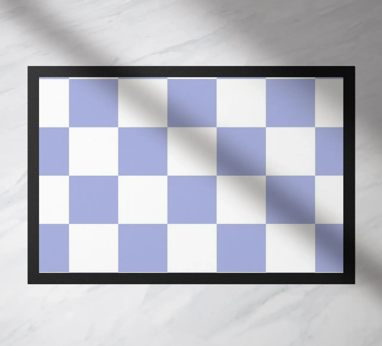 Checkerboard Design Diary Journal 2025 Wall Art Lilac doormat by Lisa Jureczko Arts Illustration