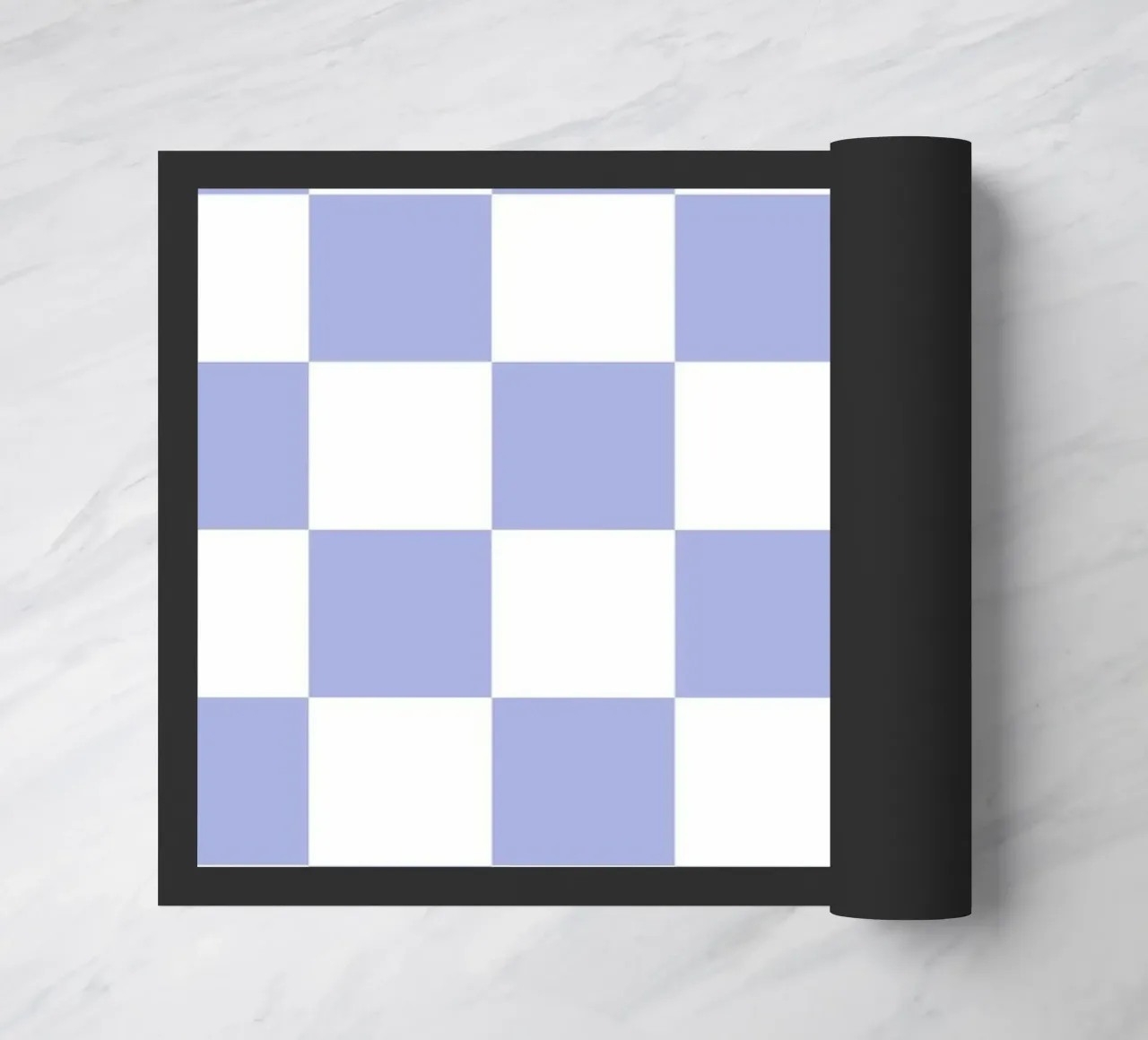 Checkerboard Design Diary Journal 2025 Wall Art Lilac doormat by Lisa Jureczko Arts Illustration