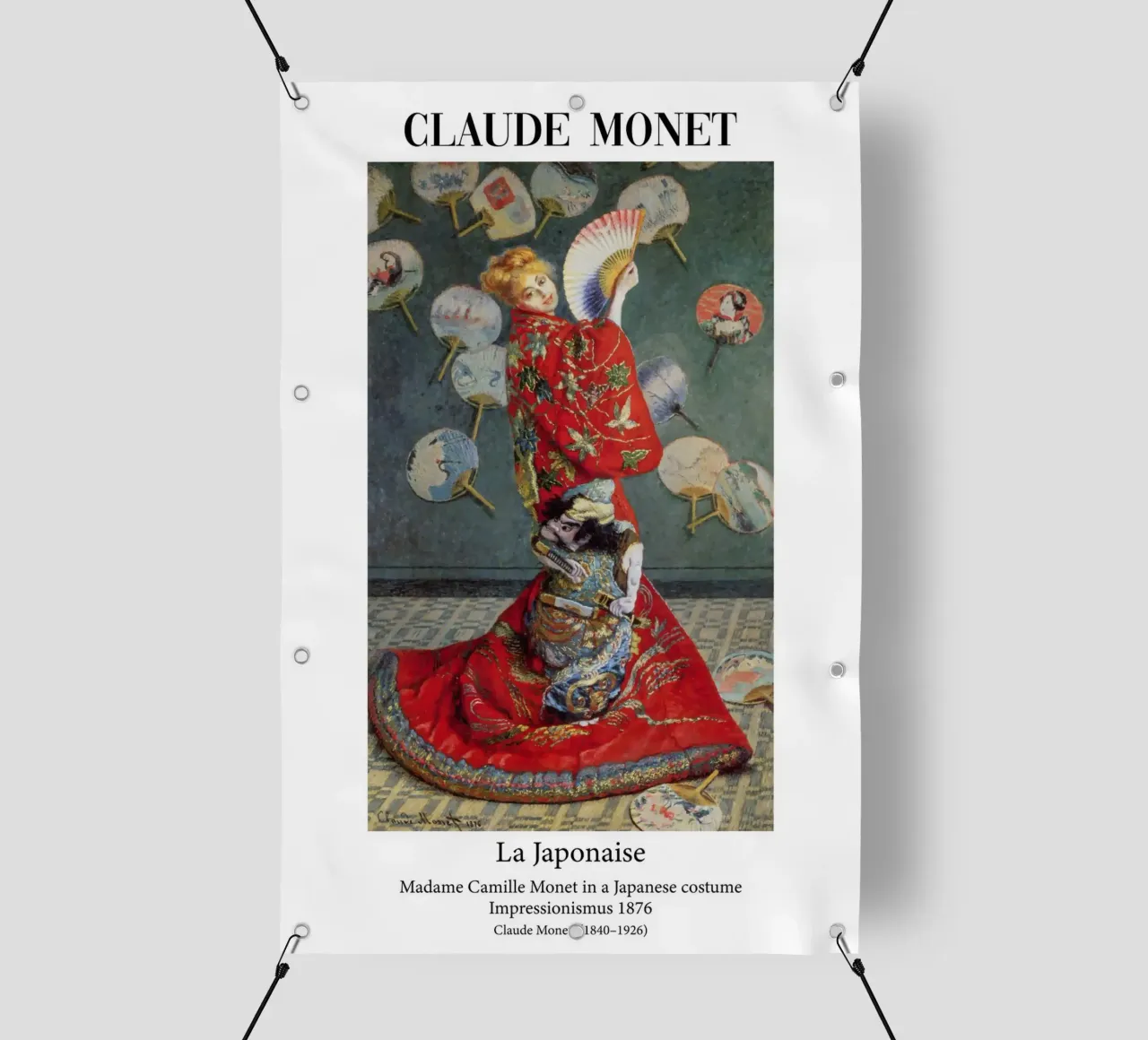 Claude Monet - La donna giapponese telo in pvc da Carinaprint