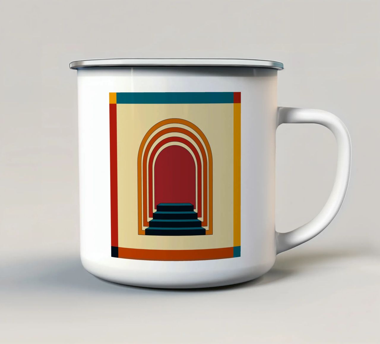 Staircase Retro tazza in smalto da galihstudio