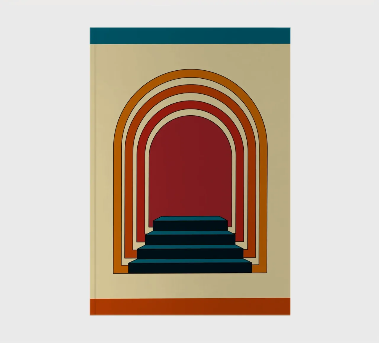 Staircase Retro notebook by galihstudio